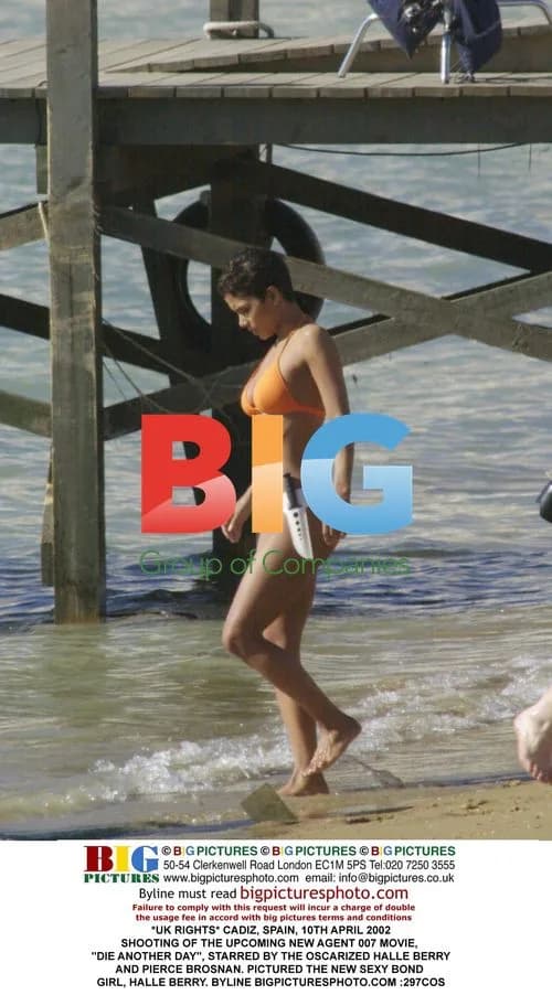 Halle Berry on Set of Die Another Day