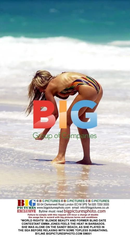 Emma Jones Enjoys Barbados Beach