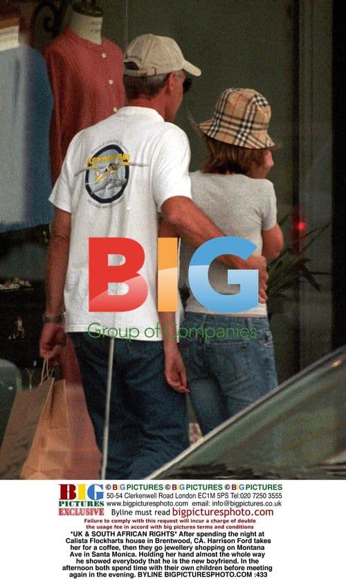 Harrison Ford and Calista Flockhart on Coffee and Shopping Date