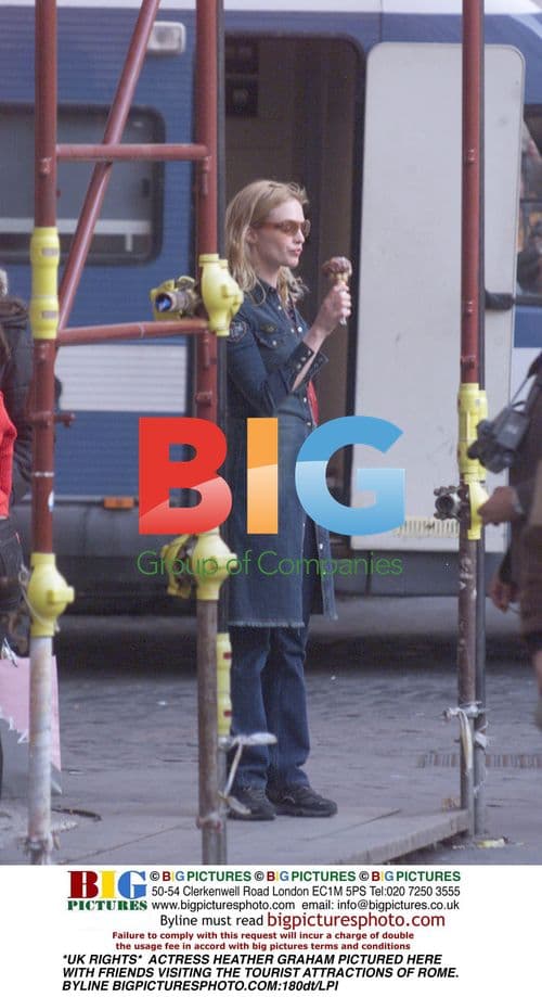 Heather Graham Visiting Rome Attractions
