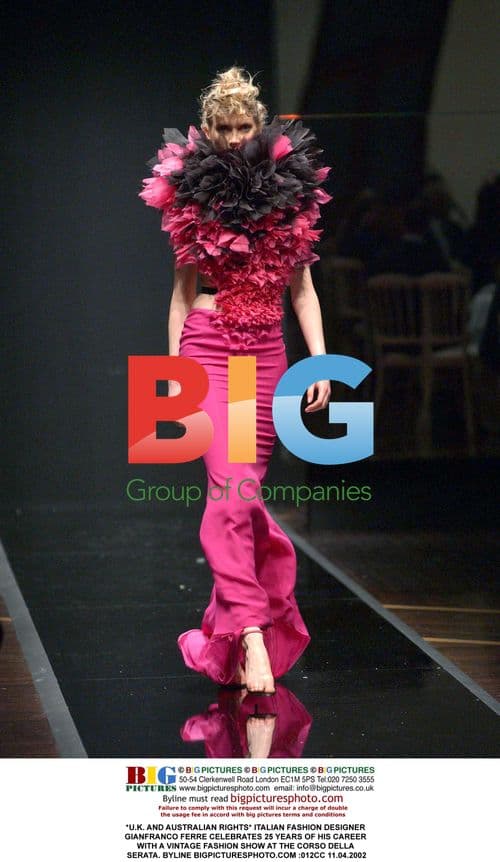 Gianfranco Ferre's 25th Anniversary Fashion Show