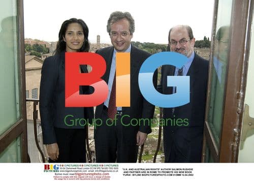 Salmon Rushdie Promoting New Book in Rome