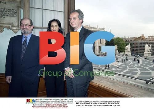 Salmon Rushdie Promotes New Book in Rome