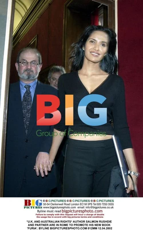 Salmon Rushdie Promotes New Book in Rome