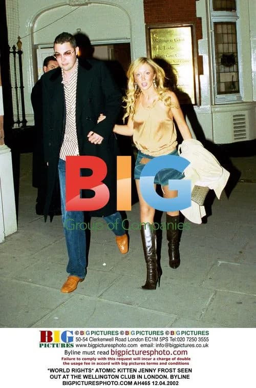 Jenny Frost of Atomic Kitten Spotted at London Club