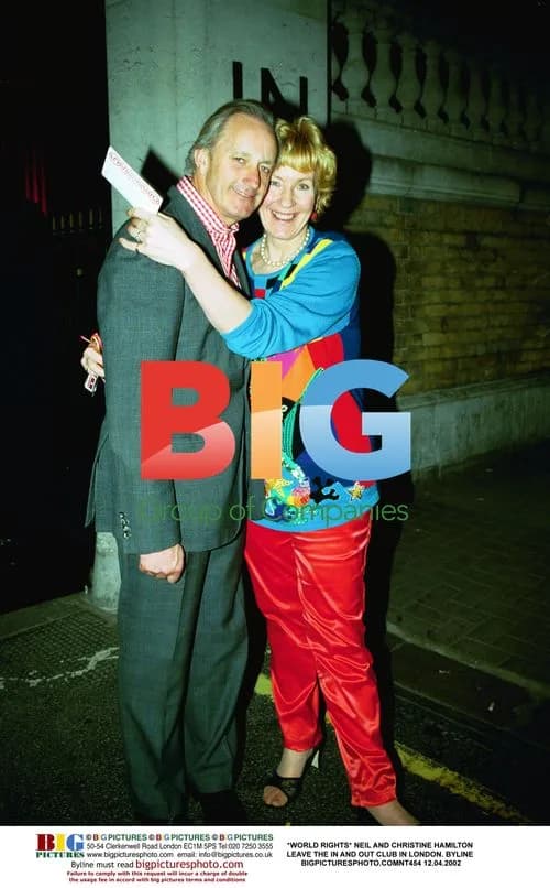 Neil and Christine Hamilton leave In and Out Club