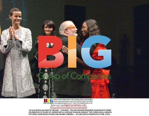 Gianfranco Ferre and Naomi Campbell