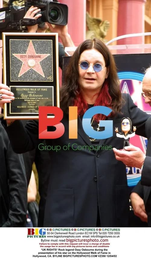 Ozzy Osbourne receives Hollywood star