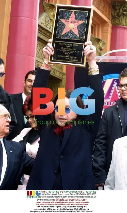 Ozzy Osbourne receives Hollywood Walk of Fame star