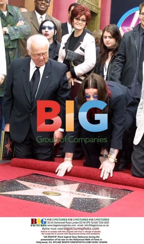 Ozzy Osbourne Unveils Hollywood Star