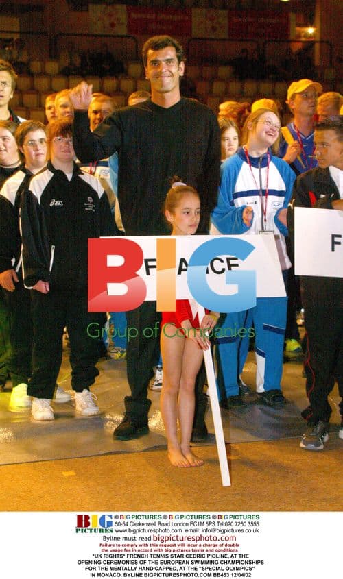 Cedric Pioline at European Swimming Championships