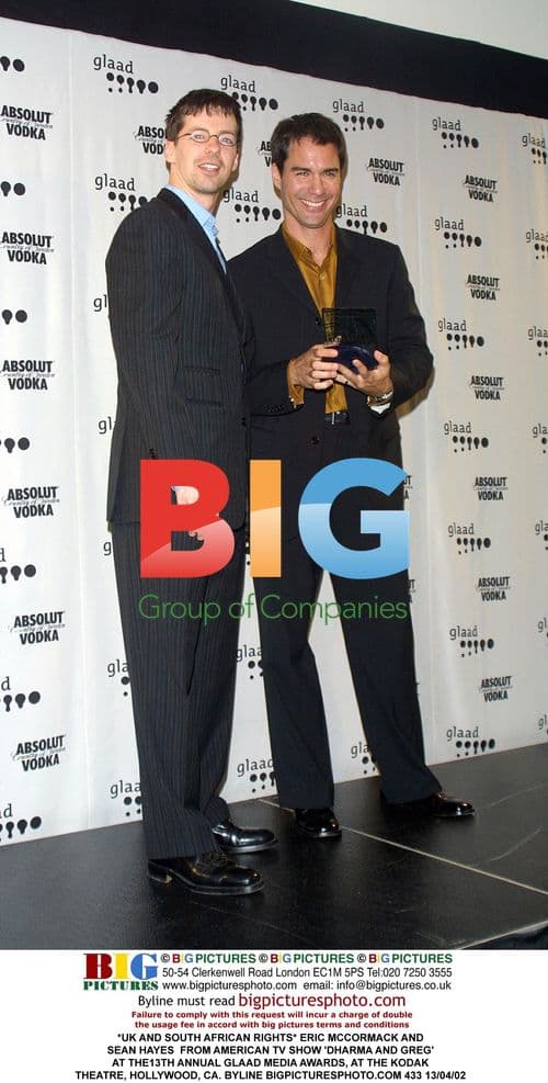 Eric McCormack and Sean Hayes at GLAAD Media Awards
