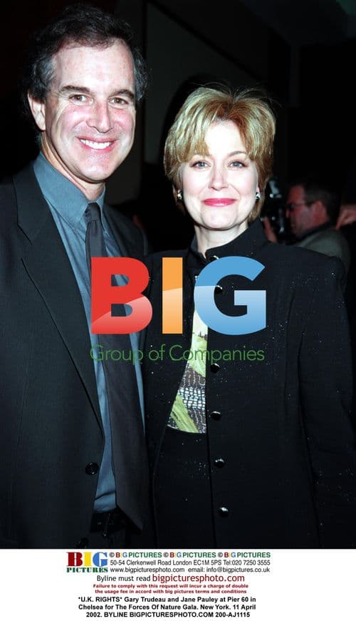 Gary Trudeau and Jane Pauley at Forces Of Nature Gala