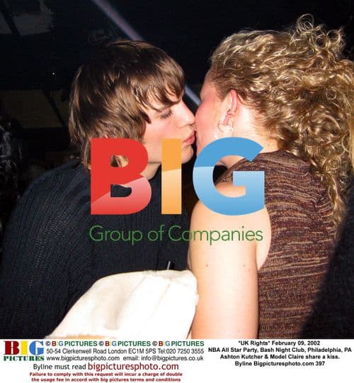 Ashton Kutcher and Model Claire Kiss