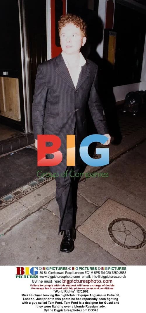 Mick Hucknell Leaving L'Equipe Anglaise Nightclub