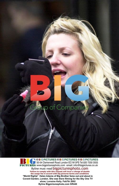 Helen Adams of Big Brother at Covent Garden, London