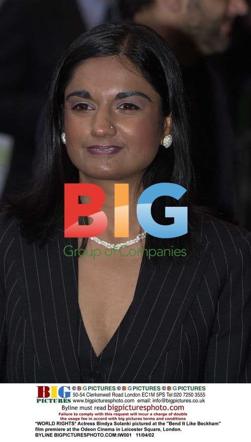 Bindya Solanki at "Bend It Like Beckham" premiere