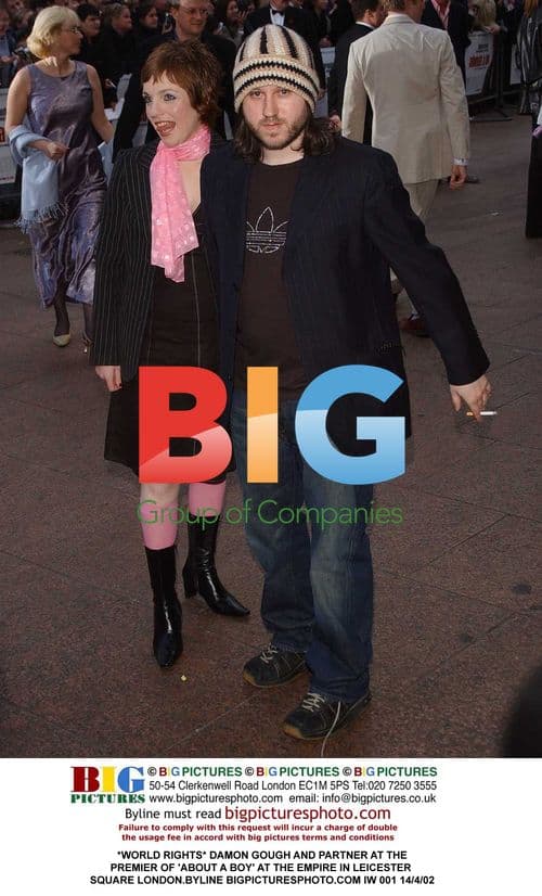 Damon Gough and Partner at 'About a Boy' Premiere