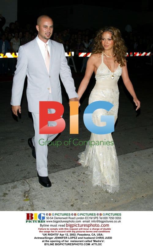 Jennifer Lopez and Chris Judd at Madre's opening