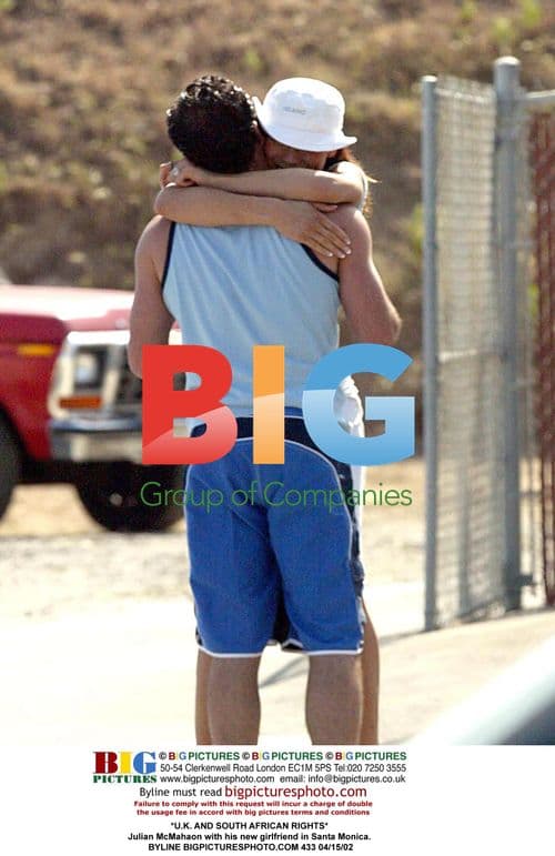 Julian McMahaon with girlfriend in Santa Monica