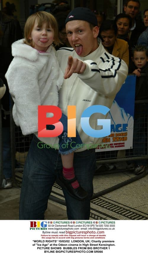 Bubbles from Big Brother 1 at 'Ice Age' premiere