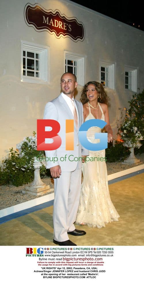 Jennifer Lopez and Chris Judd at Madre's opening