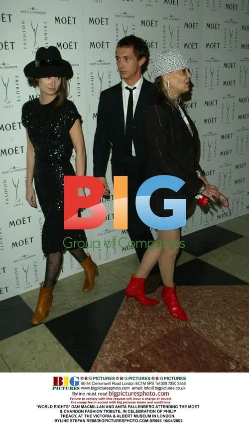 Dan MacMillan and Anita Pallenberg at Philip Treacy Fashion Tribute