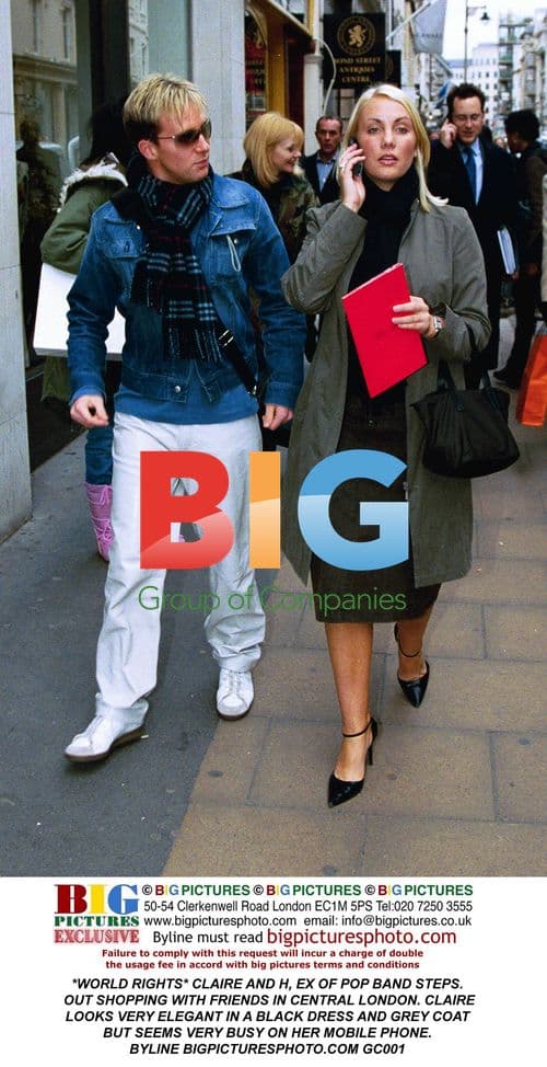 CLAIRE AND H, EX OF POP BAND STEPS, SHOPPING WITH FRIENDS