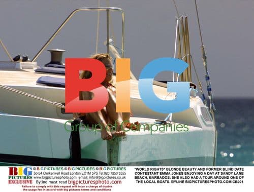 Emma Jones at Sandy Lane Beach, Barbados