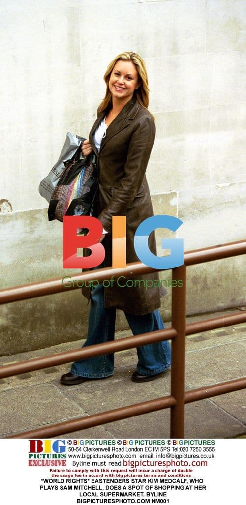 EastEnders' Kim Medcalf shopping at supermarket