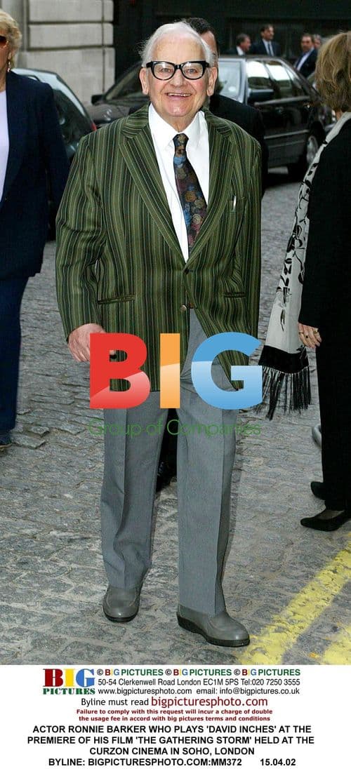 Actor Ronnie Barker at 'The Gathering Storm' premiere