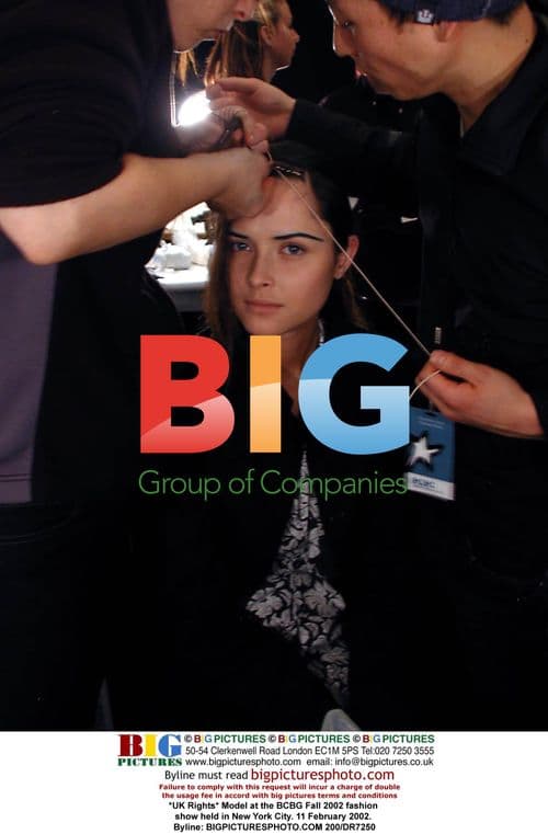 Model at BCBG Fall 2002 Fashion Show