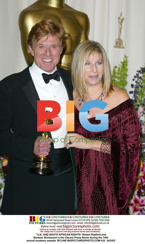 Robert Redford and Barbara Streissand at Oscars