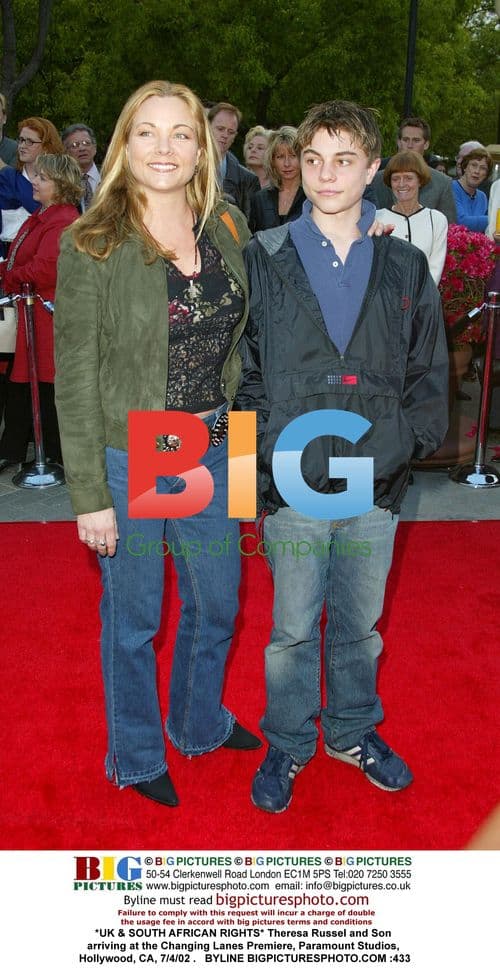 Theresa Russel and Son at Changing Lanes Premiere