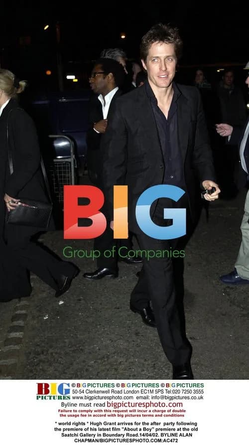 Hugh Grant at 'About a Boy' premiere after party