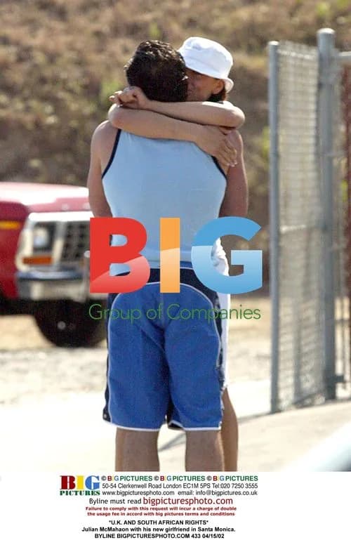 Julian McMahon with girlfriend in Santa Monica
