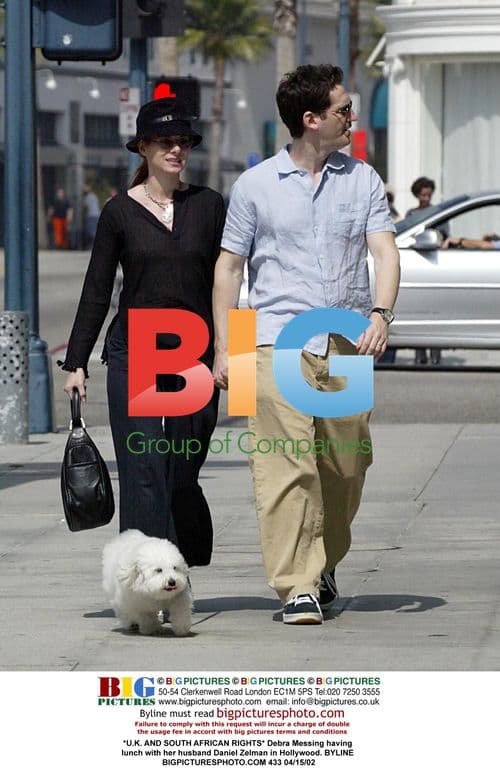 Debra Messing has lunch with husband in Hollywood