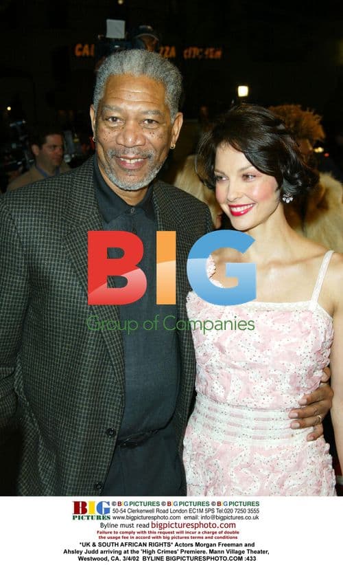 Morgan Freeman & Ahsley Judd at 'High Crimes' Premiere