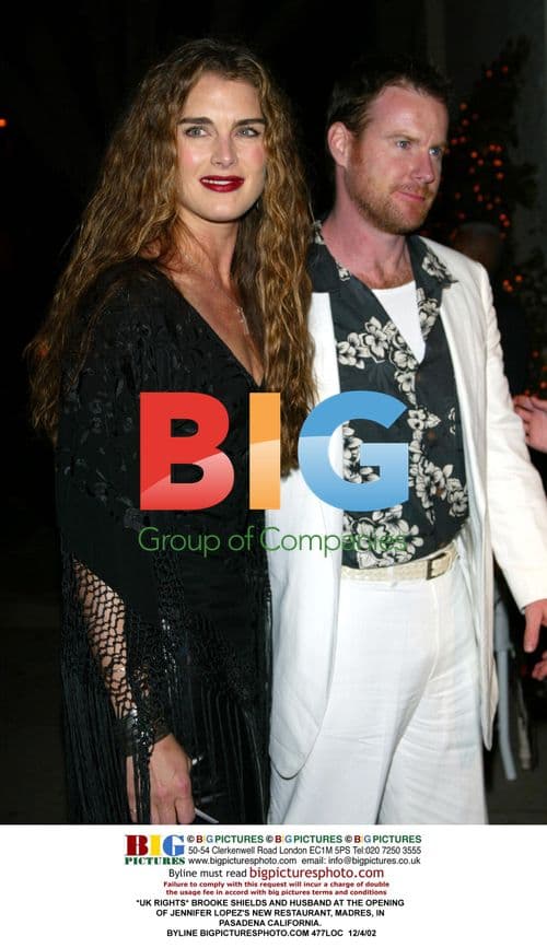 Brooke Shields and Husband at Jennifer Lopez's Restaurant Opening