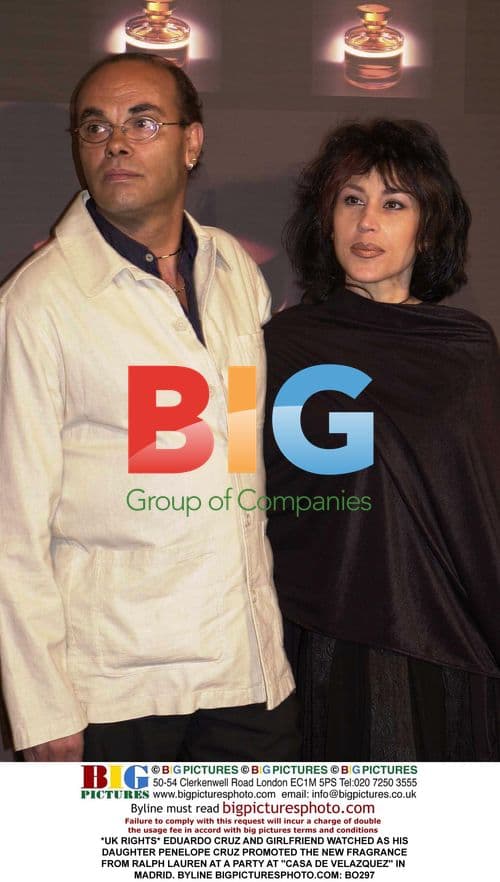 Eduardo Cruz and girlfriend attend Penelope Cruz fragrance event