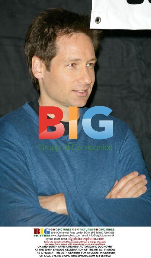 ACTOR DAVID DUCHOVNY AT X-FILES 200TH EPISODE CELEBRATION