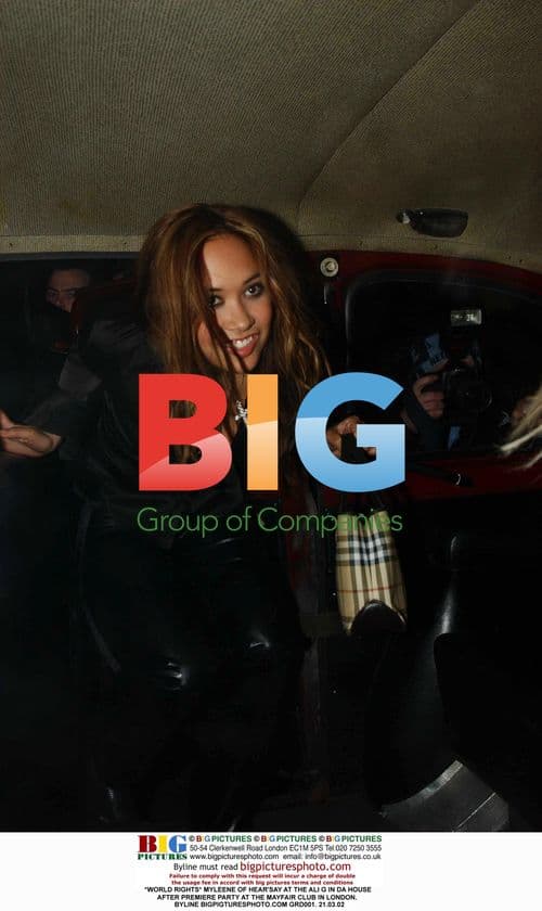 Myleene of Hear'Say at Ali G in Da House Premiere Party