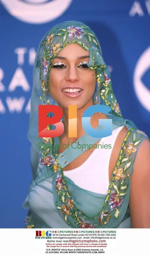 Alicia Keys at 2002 Grammy Awards