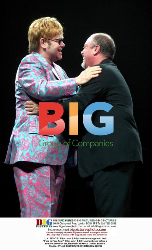 Elton John & Billy Joel Embrace on 'Face to Face Tour'