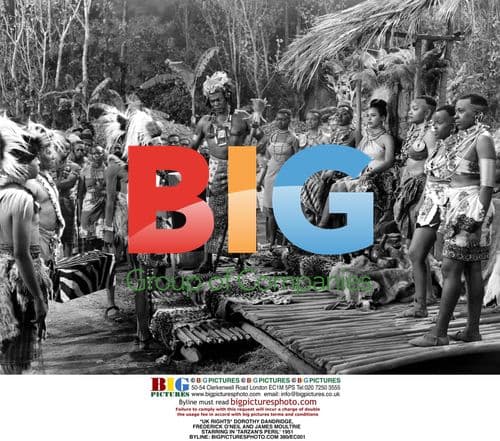 Dorothy Dandridge, Frederick O'Neil and James Moultrie in Tarzan's Peril