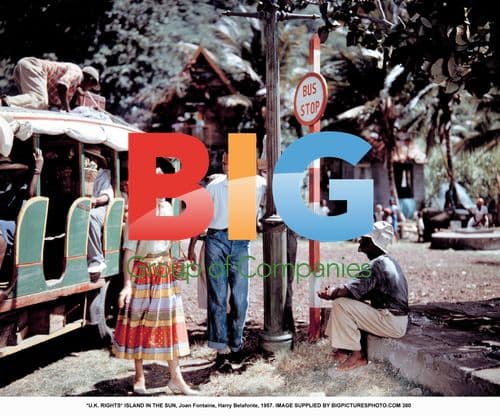 Joan Fontaine and Harry Belafonte in "Island in the Sun"