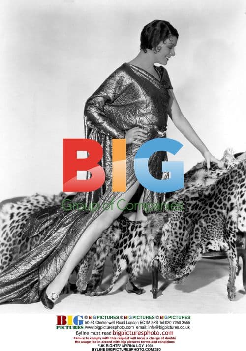 Myrna Loy Portrait in 1930s Fashion