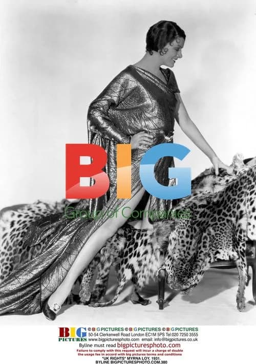 Myrna Loy Portrait in 1930s Fashion
