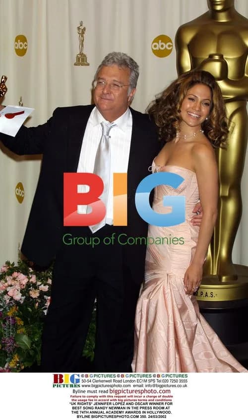 Jennifer Lopez and Randy Newman at the Oscars