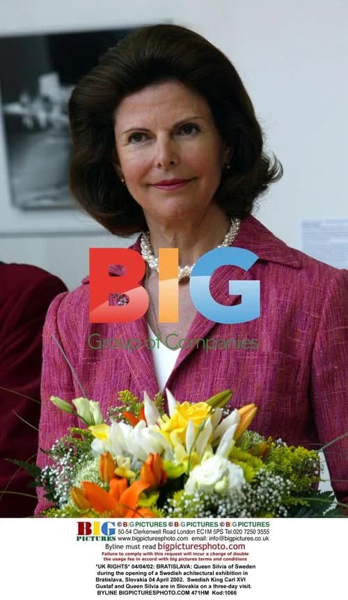 Queen Silvia of Sweden opens exhibition in Bratislava